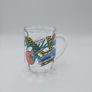 Opryland Vintage Glass Beer Mug Nashville Tennessee - Retired‎ Theme Park 4"